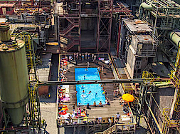 Werksschwimmbad Kokerei Zollverein von oben